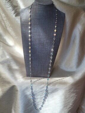 Touchstone Crystal by Swarovski Chanelle Necklace Crystal Aurore Boreale 1125N